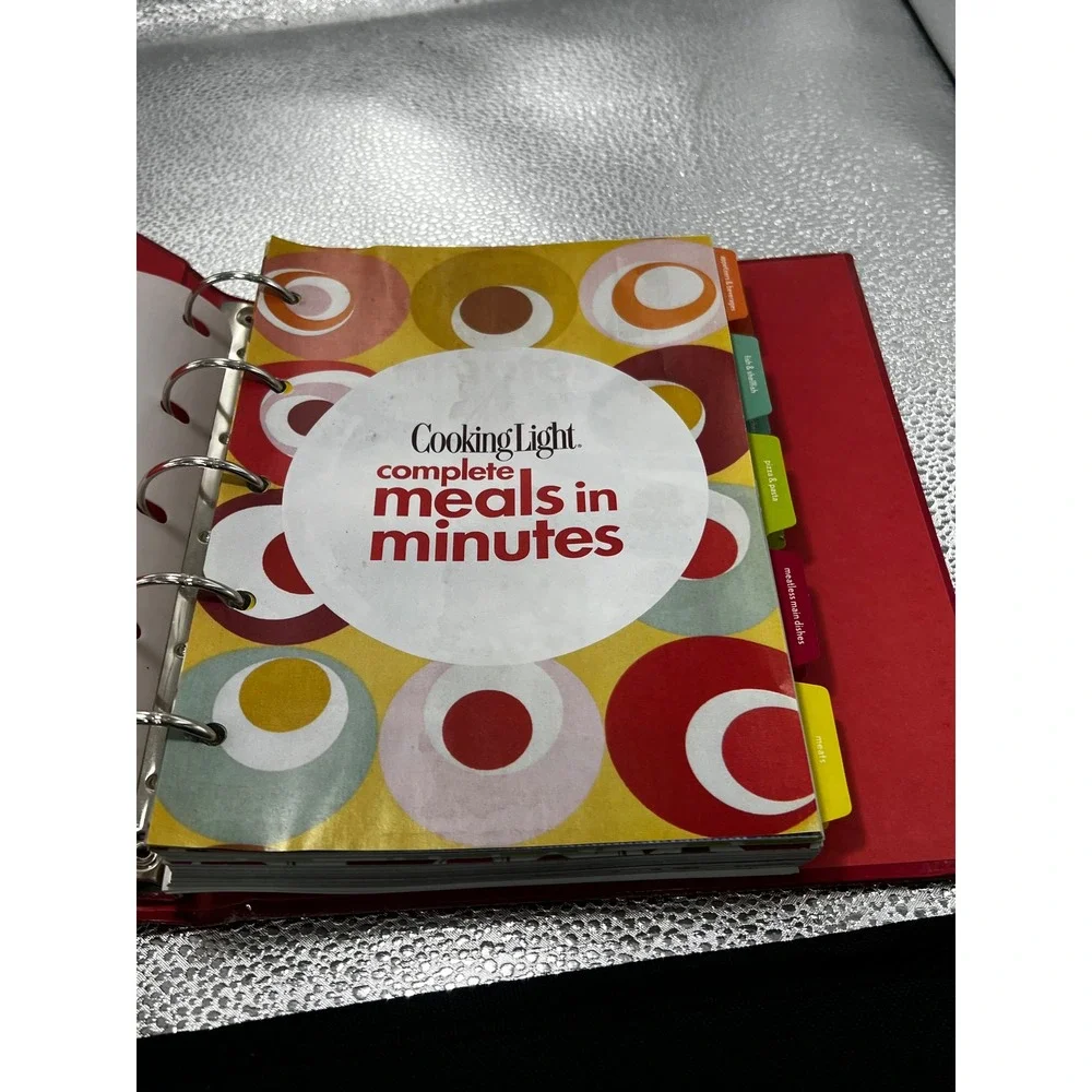 Cooking Light Complete Meals in Minutes Cookbook‎ 700 Recipes 3 Ring Binder 2007